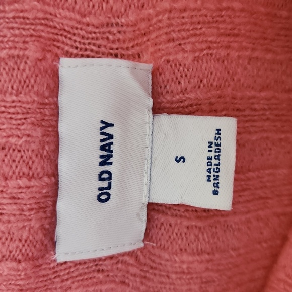 Old Navy Pink Mock Neck Rib Knit Sweater - Picture 4 of 5